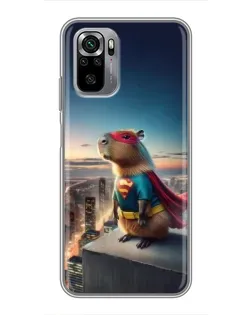 Чехол для Xiaomi Redmi Note 10S с картинкой «Капи-мен супергерой»