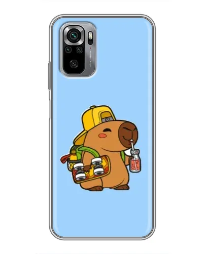 Чехол для Xiaomi Redmi Note 10S с картинкой «Капибара на скейте» Чехол для Xiaomi Redmi Note 10S с картинкой «Капибара на скейте»
