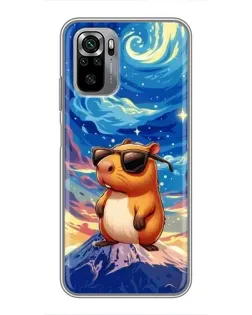 Чехол для Xiaomi Redmi Note 10S с картинкой «Капибара Ван Гога»
