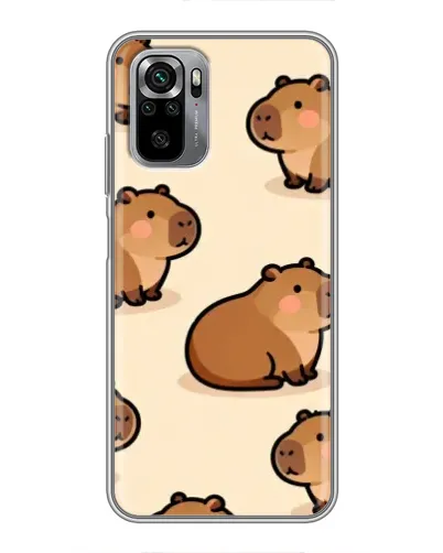 Чехол для Xiaomi Redmi Note 10S с картинкой «Паттерн милых капибар» Чехол для Xiaomi Redmi Note 10S с картинкой «Паттерн милых капибар»