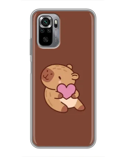 Чехол для Xiaomi Redmi Note 10S с картинкой «Капибара с сердцем» Чехол для Xiaomi Redmi Note 10S с картинкой «Капибара с сердцем»