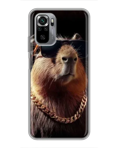 Чехол для Xiaomi Redmi Note 10S с картинкой «Капибара золотая цепь» Чехол для Xiaomi Redmi Note 10S с картинкой «Капибара золотая цепь»