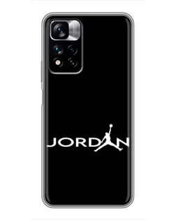 Чохол для Xiaomi Redmi Note 11 Pro Plus з картинкою «Jordan White Logo» Чохол для Xiaomi Redmi Note 11 Pro Plus з картинкою «Jordan White Logo»