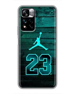 Чохол для Xiaomi Redmi Note 11 Pro Plus з картинкою «Jordan Cyan 23» Чохол для Xiaomi Redmi Note 11 Pro Plus з картинкою «Jordan Cyan 23»