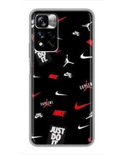 Чохол для Xiaomi Redmi Note 11 Pro Plus з картинкою «Nike Mix Pattern» Чохол для Xiaomi Redmi Note 11 Pro Plus з картинкою «Nike Mix Pattern»