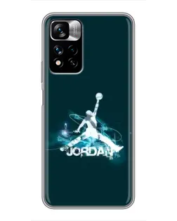 Чохол для Xiaomi Redmi Note 11 Pro Plus з картинкою «Jordan Blue Fire» Чохол для Xiaomi Redmi Note 11 Pro Plus з картинкою «Jordan Blue Fire»