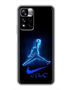 Чохол для Xiaomi Redmi Note 11 Pro Plus з картинкою «Jordan Neon Blue» Чохол для Xiaomi Redmi Note 11 Pro Plus з картинкою «Jordan Neon Blue»
