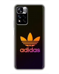 Чохол для Xiaomi Redmi Note 11 Pro Plus з картинкою «Градієнт Adidas»