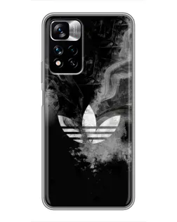 Чохол для Xiaomi Redmi Note 11 Pro Plus з картинкою «Абстрактний дим Adidas»