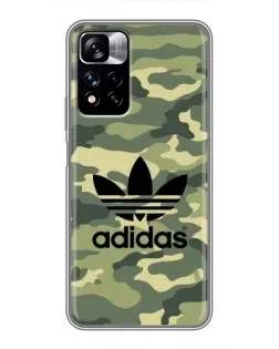 Чохол для Xiaomi Redmi Note 11 Pro Plus з картинкою «Мілітарі стиль Adidas»