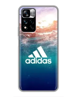 Чохол для Xiaomi Redmi Note 11 Pro Plus з картинкою «Океанська глибина адідас»