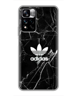 Чохол для Xiaomi Redmi Note 11 Pro Plus з картинкою «Білий мармур Adidas»