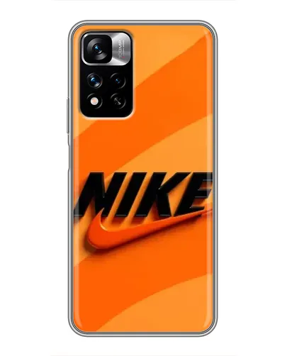 Чехол для Xiaomi Redmi Note 11 Pro Plus с картинкой «Оранжевый драйв Nike»