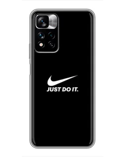 Чехол для Xiaomi Redmi Note 11 Pro Plus с картинкой «Минимализм от Nike» Чехол для Xiaomi Redmi Note 11 Pro Plus с картинкой «Минимализм от Nike»