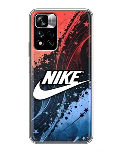 Чехол для Xiaomi Redmi Note 11 Pro Plus с картинкой «Градиентный принт Найк»