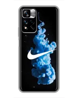 Чехол для Xiaomi Redmi Note 11 Pro Plus с картинкой «Nike и синий дым» Чехол для Xiaomi Redmi Note 11 Pro Plus с картинкой «Nike и синий дым»