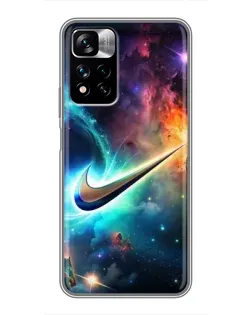 Чехол для Xiaomi Redmi Note 11 Pro Plus с картинкой «Космический Nike Swoosh» Чехол для Xiaomi Redmi Note 11 Pro Plus с картинкой «Космический Nike Swoosh»
