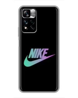 Чехол для Xiaomi Redmi Note 11 Pro Plus с картинкой «Nike — городская ночь» Чехол для Xiaomi Redmi Note 11 Pro Plus с картинкой «Nike — городская ночь»