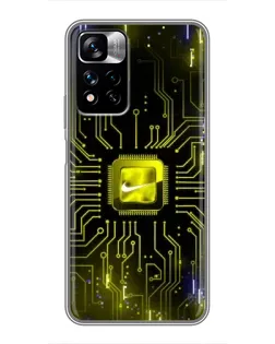 Чехол для Xiaomi Redmi Note 11 Pro Plus с картинкой «Nike — золотая искра» Чехол для Xiaomi Redmi Note 11 Pro Plus с картинкой «Nike — золотая искра»