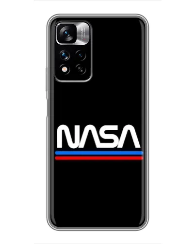 Чехол для Xiaomi Redmi Note 11 Pro Plus с картинкой «NASA — классика Red Blue»