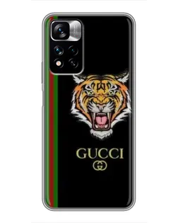 Чехол для Xiaomi Redmi Note 11 Pro Plus с картинкой «Тигр Gucci» Чехол для Xiaomi Redmi Note 11 Pro Plus с картинкой «Тигр Gucci»