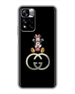 Чохол для Xiaomi Redmi Note 11 Pro Plus з картинкою «Мінні Маус на лого» Чохол для Xiaomi Redmi Note 11 Pro Plus з картинкою «Мінні Маус на лого»