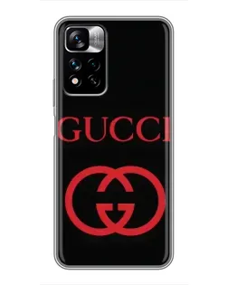 Чохол для Xiaomi Redmi Note 11 Pro Plus з картинкою «Gucci — червоний логотип» Чохол для Xiaomi Redmi Note 11 Pro Plus з картинкою «Gucci — червоний логотип»