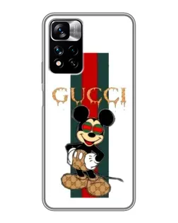Чохол для Xiaomi Redmi Note 11 Pro Plus з картинкою «Міккі Маус Gucci — смуги» Чохол для Xiaomi Redmi Note 11 Pro Plus з картинкою «Міккі Маус Gucci — смуги»