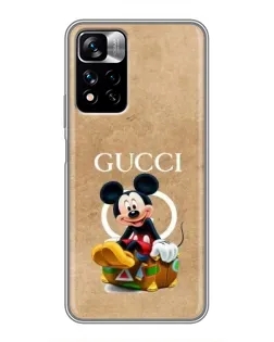 Чохол для Xiaomi Redmi Note 11 Pro Plus з картинкою «Міккі Маус Gucci — крафт» Чохол для Xiaomi Redmi Note 11 Pro Plus з картинкою «Міккі Маус Gucci — крафт»