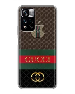 Чохол для Xiaomi Redmi Note 11 Pro Plus з картинкою «Gucci — брендований десерт» Чохол для Xiaomi Redmi Note 11 Pro Plus з картинкою «Gucci — брендований десерт»