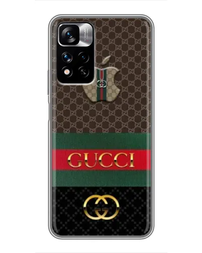 Чехол для Xiaomi Redmi Note 11 Pro Plus с картинкой «Gucci — брендированный десерт» Чехол для Xiaomi Redmi Note 11 Pro Plus с картинкой «Gucci — брендированный десерт»