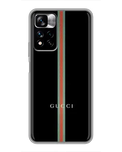Чохол для Xiaomi Redmi Note 11 Pro Plus з картинкою «Gucci — строга лінія» Чохол для Xiaomi Redmi Note 11 Pro Plus з картинкою «Gucci — строга лінія»