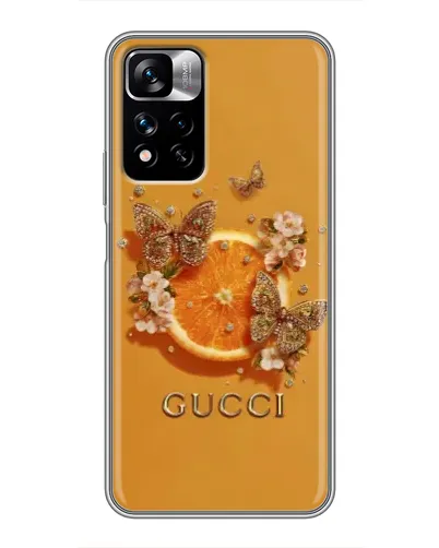 Чехол для Xiaomi Redmi Note 11 Pro Plus с картинкой «Gucci — золотые бабочки» Чехол для Xiaomi Redmi Note 11 Pro Plus с картинкой «Gucci — золотые бабочки»