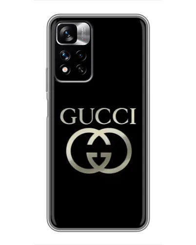 Чехол для Xiaomi Redmi Note 11 Pro Plus с картинкой «Gucci — золото на черном» Чехол для Xiaomi Redmi Note 11 Pro Plus с картинкой «Gucci — золото на черном»
