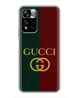 Чохол для Xiaomi Redmi Note 11 Pro Plus з картинкою «Gucci — темно-зелений градієнт» Чохол для Xiaomi Redmi Note 11 Pro Plus з картинкою «Gucci — темно-зелений градієнт»