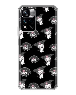 Чехол для Xiaomi Redmi Note 11 Pro Plus с картинкой «Черный паттерн Kuromi» Чехол для Xiaomi Redmi Note 11 Pro Plus с картинкой «Черный паттерн Kuromi»