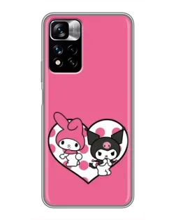 Чехол для Xiaomi Redmi Note 11 Pro Plus с картинкой «Kuromi и My Melody» Чехол для Xiaomi Redmi Note 11 Pro Plus с картинкой «Kuromi и My Melody»