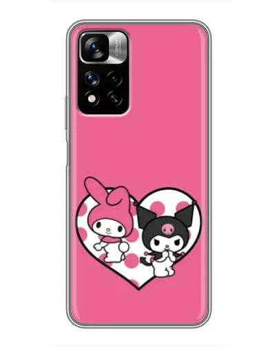 Чехол для Xiaomi Redmi Note 11 Pro Plus с картинкой «Kuromi и My Melody» Чехол для Xiaomi Redmi Note 11 Pro Plus с картинкой «Kuromi и My Melody»