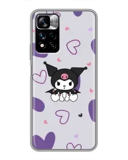 Чехол для Xiaomi Redmi Note 11 Pro Plus с картинкой «Kuromi и лавандовые сердца» Чехол для Xiaomi Redmi Note 11 Pro Plus с картинкой «Kuromi и лавандовые сердца»