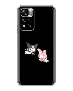 Чехол для Xiaomi Redmi Note 11 Pro Plus с картинкой «My Melody и Kuromi» Чехол для Xiaomi Redmi Note 11 Pro Plus с картинкой «My Melody и Kuromi»