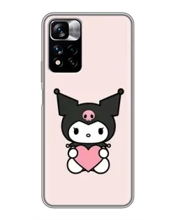 Чехол для Xiaomi Redmi Note 11 Pro Plus с картинкой «Kuromi и сердце» Чехол для Xiaomi Redmi Note 11 Pro Plus с картинкой «Kuromi и сердце»