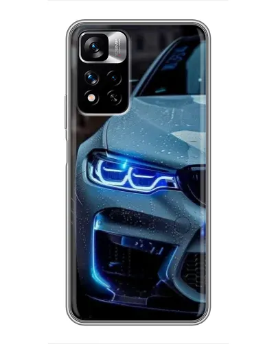 Чехол для Xiaomi Redmi Note 11 Pro Plus с картинкой «Взгляд BMW с синими фарами» Чехол для Xiaomi Redmi Note 11 Pro Plus с картинкой «Взгляд BMW с синими фарами»