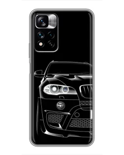 Чехол для Xiaomi Redmi Note 11 Pro Plus с картинкой «Темный силуэт BMW» Чехол для Xiaomi Redmi Note 11 Pro Plus с картинкой «Темный силуэт BMW»