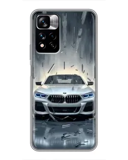 Чехол для Xiaomi Redmi Note 11 Pro Plus с картинкой «BMW в свете фар» Чехол для Xiaomi Redmi Note 11 Pro Plus с картинкой «BMW в свете фар»