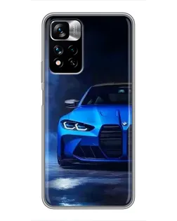 Чехол для Xiaomi Redmi Note 11 Pro Plus с картинкой «Голубая BMW M4» Чехол для Xiaomi Redmi Note 11 Pro Plus с картинкой «Голубая BMW M4»