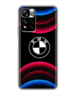 Чехол для Xiaomi Redmi Note 11 Pro Plus с картинкой «Логотип BMW и неоновые дуги» Чехол для Xiaomi Redmi Note 11 Pro Plus с картинкой «Логотип BMW и неоновые дуги»