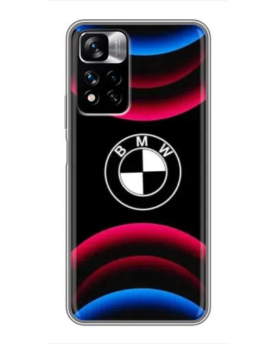 Чехол для Xiaomi Redmi Note 11 Pro Plus с картинкой «Логотип BMW и неоновые дуги» Чехол для Xiaomi Redmi Note 11 Pro Plus с картинкой «Логотип BMW и неоновые дуги»