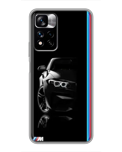 Чехол для Xiaomi Redmi Note 11 Pro Plus с картинкой «Силуэт BMW в темноте» Чехол для Xiaomi Redmi Note 11 Pro Plus с картинкой «Силуэт BMW в темноте»