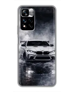 Чехол для Xiaomi Redmi Note 11 Pro Plus с картинкой «BMW сквозь туман» Чехол для Xiaomi Redmi Note 11 Pro Plus с картинкой «BMW сквозь туман»