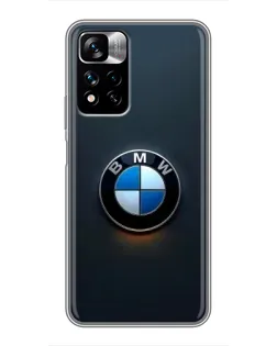 Чехол для Xiaomi Redmi Note 11 Pro Plus с картинкой «Логотип BMW — минимализм» Чехол для Xiaomi Redmi Note 11 Pro Plus с картинкой «Логотип BMW — минимализм»